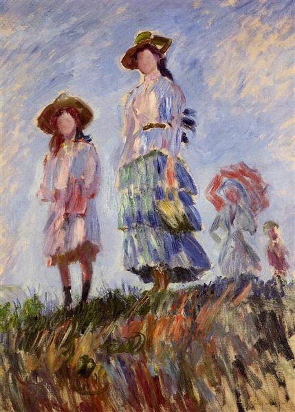 The Promenade (study), 1886 - Claude Monet