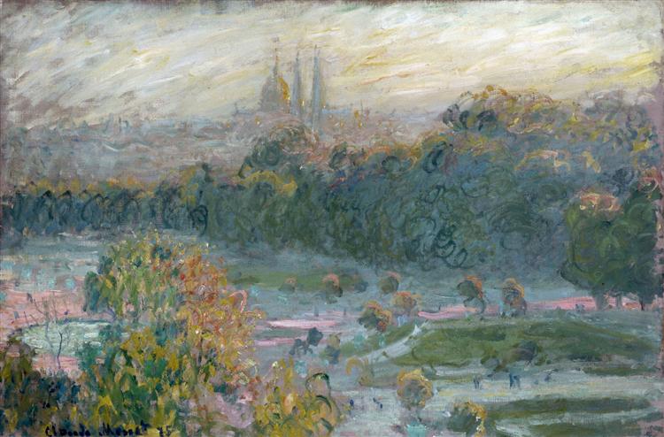 The Tuileries (study), 1876 - Claude Monet