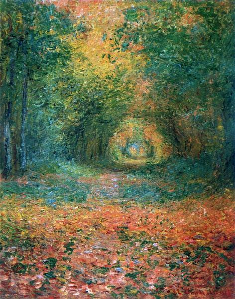 The Undergrowth in the Forest of Saint-Germain, 1882 - 莫內