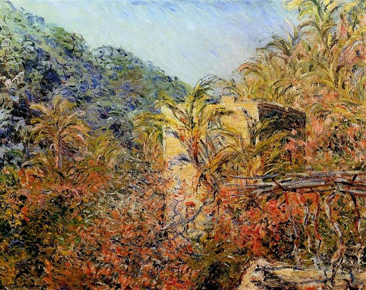 The Valley of Sasso, Sunshine, 1884 - 莫內