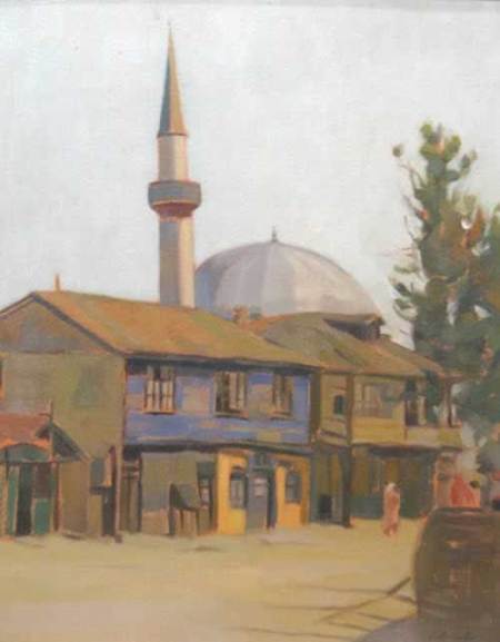Landscape with Mosque - Constantin Artachino