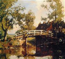 Bridge Near Estate Linschoten - Cornelis Vreedenburgh
