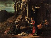 Adoration of the Christ Child - Correggio