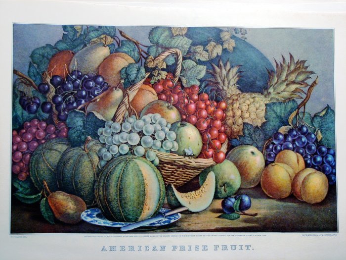 American Prize Fruit, 1862 - Currier and Ives