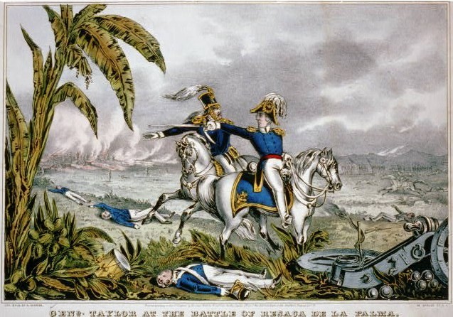 Genl. Taylor at the battle of Resaca de la Palma, 1854 - Currier & Ives