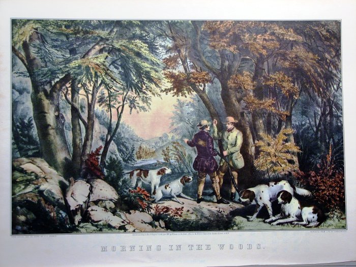 Morning In The Woods, 1852 - Currier and Ives