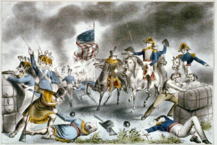 The battle of New Orleans, fought Jany 8th 1814, 1842 - Currier and Ives