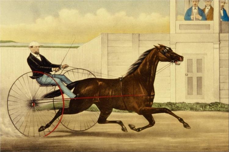 The Celebrated Trotting Mare Lucy - Currier and Ives