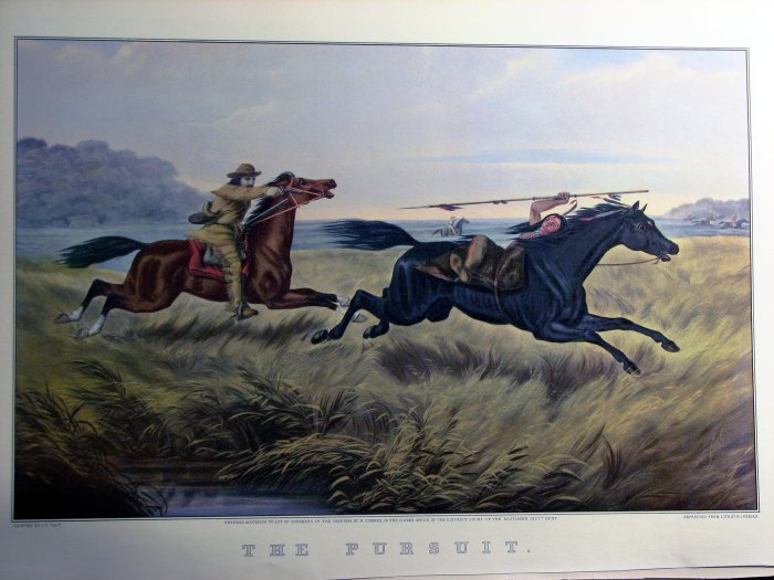 The Pursuit, 1856 - Куррье и Айвз