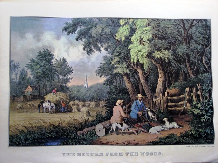 The Return From The Woods - Currier and Ives