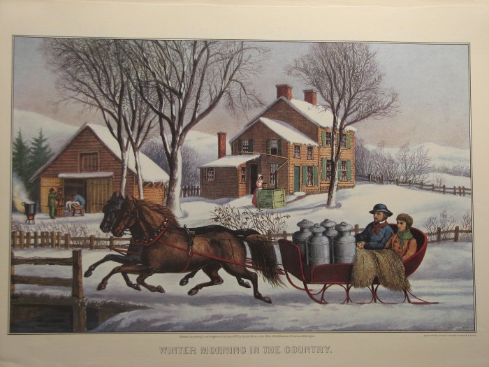 Winter Morning in the Country, 1873 - Куррье и Айвз