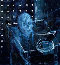 Human skull in space - 達米恩·赫斯特