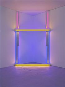 Untitled (to Barnett Newman to commemorate his simple problem, red, yellow and blue) - Dan Flavin