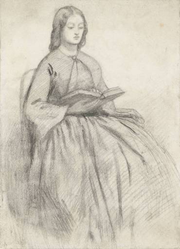Elizabeth Siddall in a Chair - Dante Gabriel Rossetti