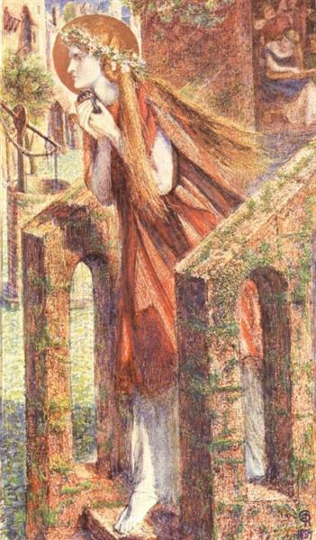 Mary Magdalen, 1857 - Данте Габриэль Россетти
