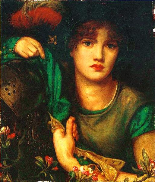 My Lady Greensleeves, 1863 - Данте Габриэль Россетти