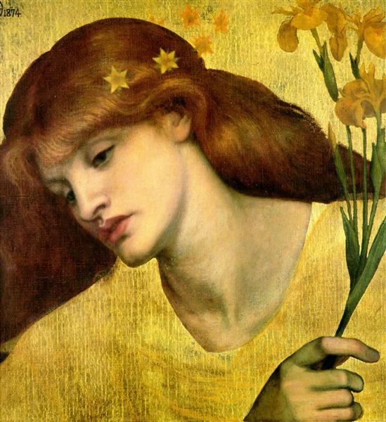 Sancta Lilias, 1874 - Dante Gabriel Rossetti