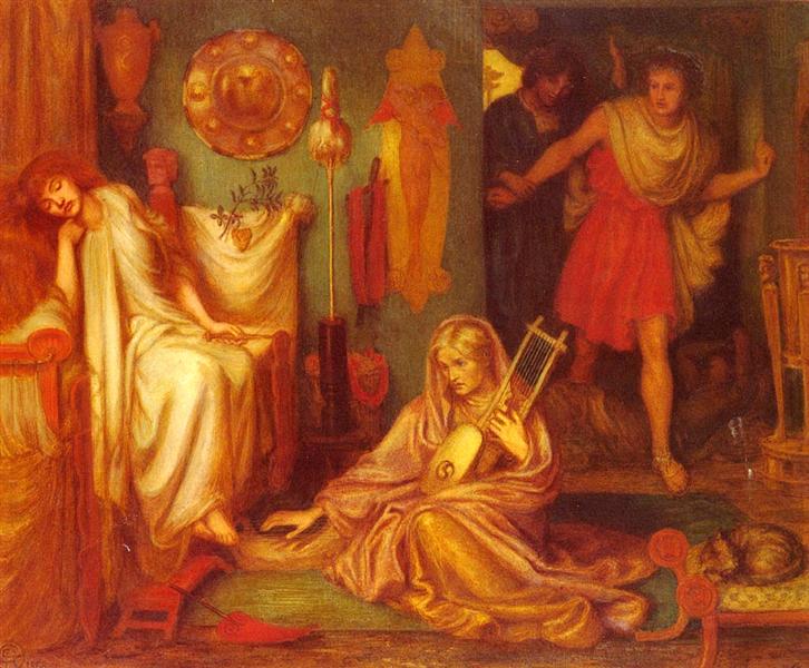 The Return Of Tibullus To Delia, 1868 - Dante Gabriel Rossetti