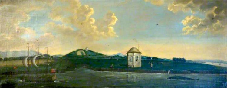 Clackmann Pow and Hill with the River Forth Looking East - David Allan