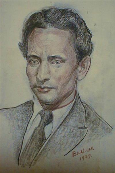 Male Portrait, 1929 - David Burliuk