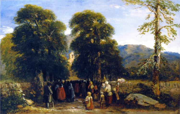 The Welsh Funeral, 1848 - Девід Кокс