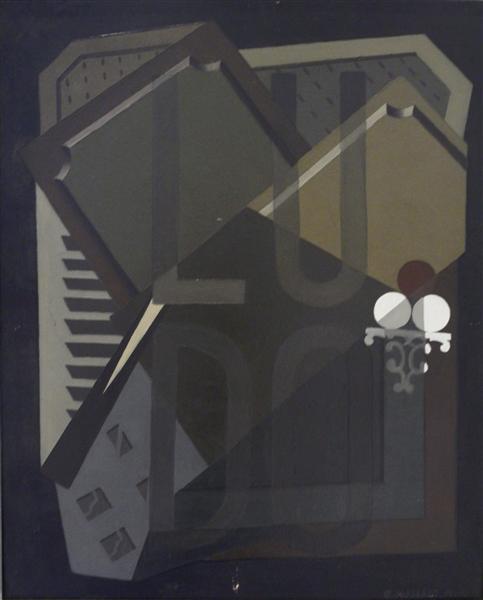 Cubist Composition, 1920 - Давид Какабадзе