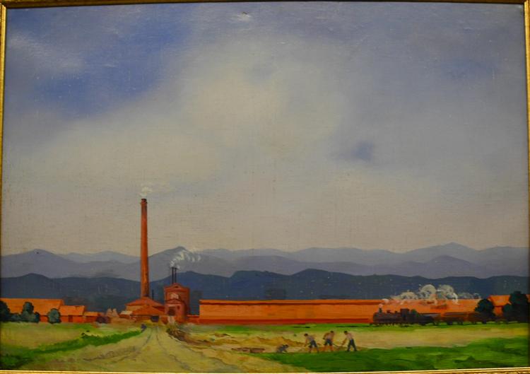 Industrial landscape, 1950 - Давид Какабадзе