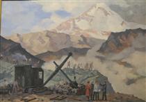 Mining at Kazbegi - David Kakabadze