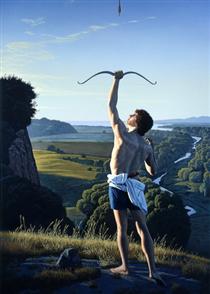 Landscape with an Archer - David Ligare