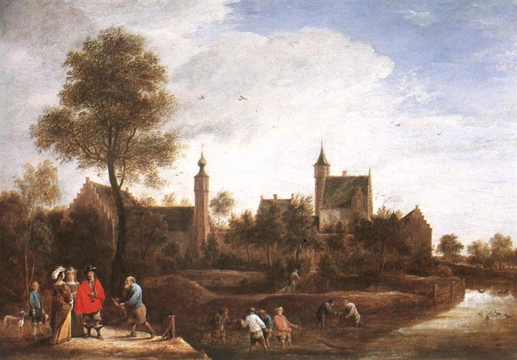 A View of Het Sterckshof near Antwerp, 1646 - Давид Тенірс Молодший