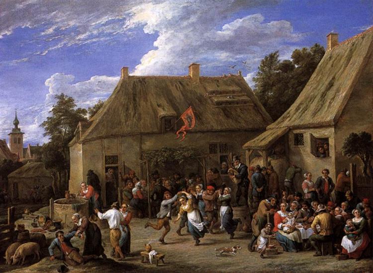 Country Kermess, c.1650 - David Teniers el Joven