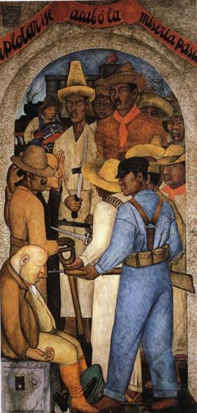 Death of the Capitalist, 1928 - Диего Ривера