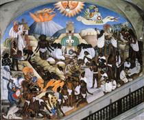 The Ancient Indian World - Diego Rivera