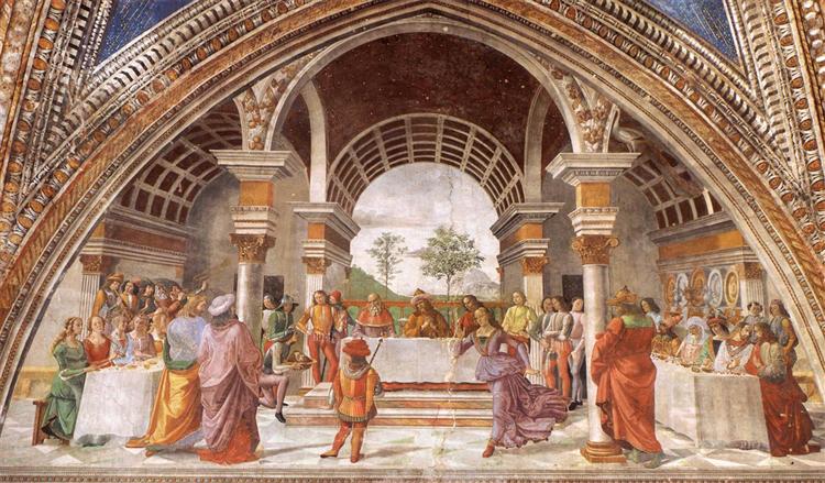 Herod's Banquet, 1486 - 1490 - Доменико Гирландайо