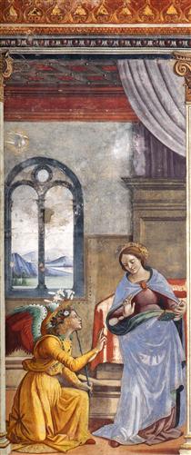 The Annunciation - Domenico Ghirlandaio