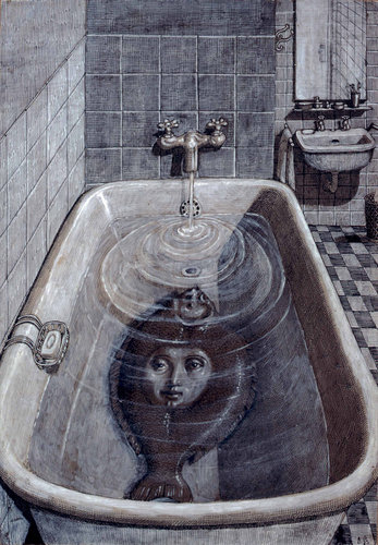 What Is a Monster? Woman Sole in Bath Tub, 1967 - Domenico Gnoli