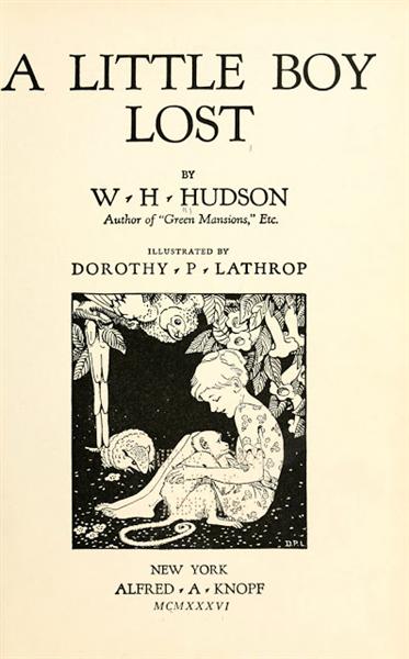 A Little Boy Lost, 1920 - Dorothy Lathrop