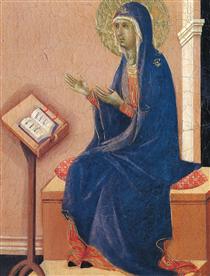 Annunciation (Fragment) - Duccio di Buoninsegna