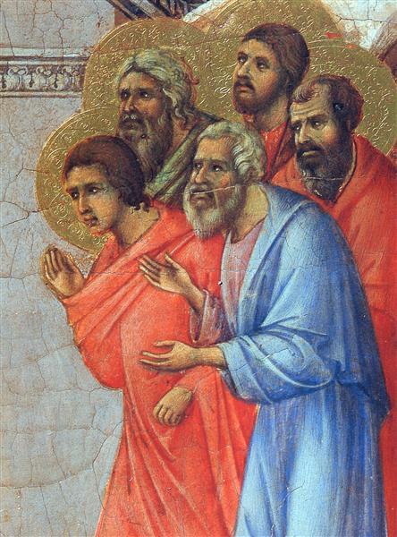 Appearance of Christ to the apostles (Fragment), 1308 - 1311 - Дуччо