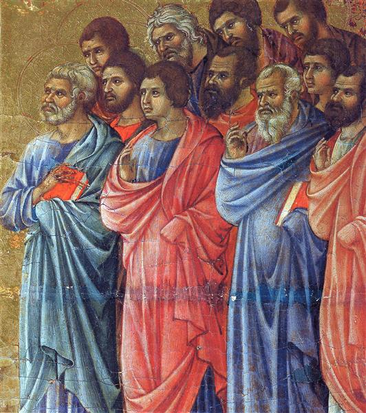 Appearance of Christ to the apostles (Fragment), 1308 - 1311 - Duccio