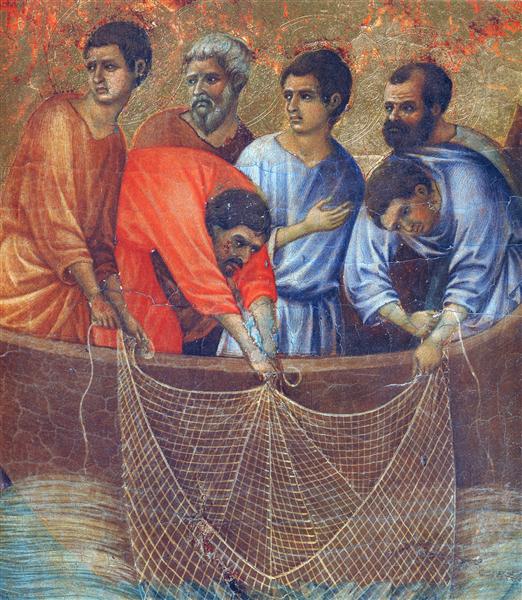 Appearance of Christ to the apostles (Fragment), 1308 - 1311 - Duccio di Buoninsegna