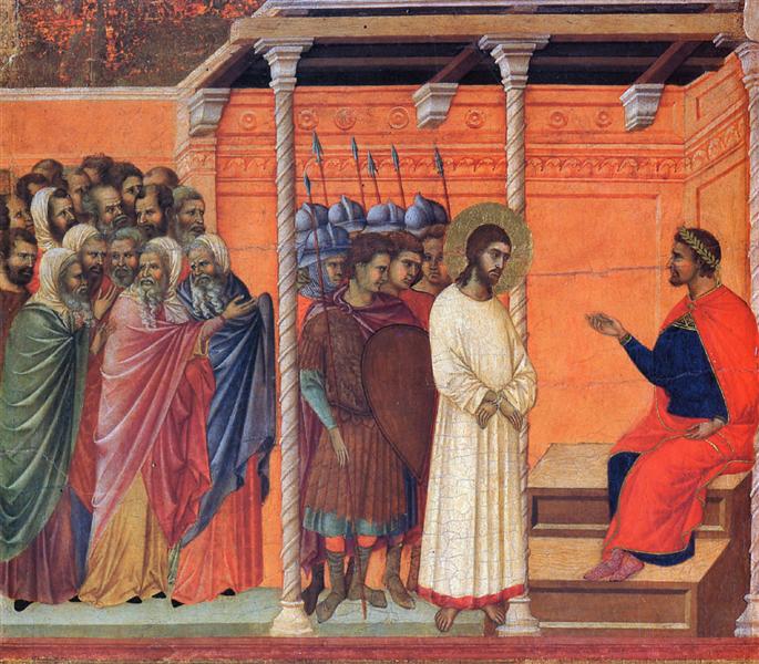 Christ before Pilate, 1308 - 1311 - 杜喬·迪·博尼塞尼亞
