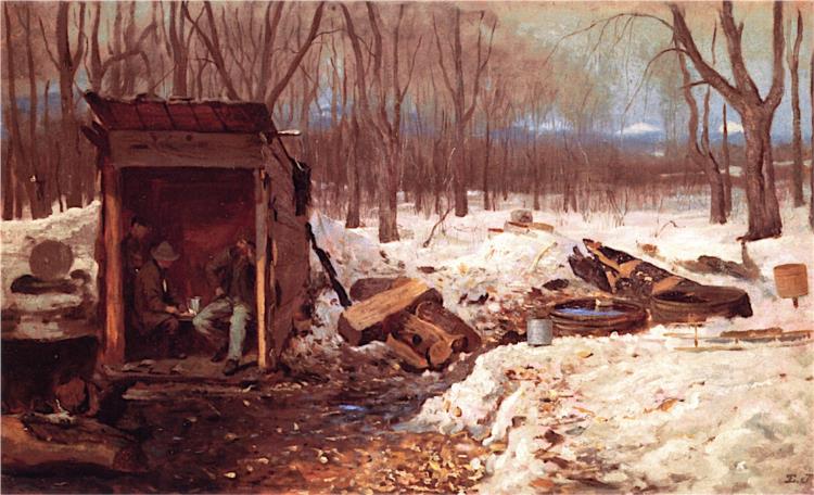 Luncheon on the Camp, 1866 - Истмен Джонсон