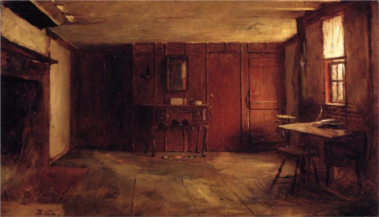 The Other Side of Susan Ray's Kitchen - Nantucket, 1875 - Jonathan Eastman Johnson