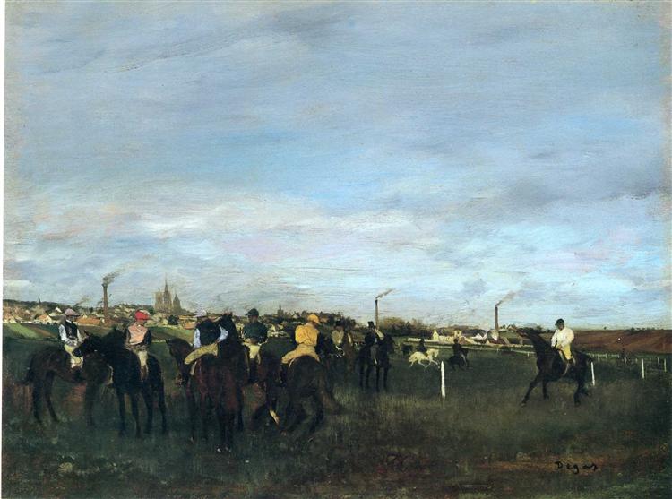 Before the Race, 1871 - 1872 - Едґар Деґа
