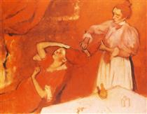 La Coiffure - Edgar Degas