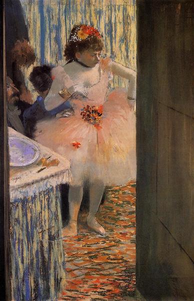 Dancer in Her Dressing Room, c.1880 - Едґар Деґа