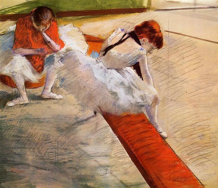Degas - Danseuses aux bras levés, Circa 1885 - Free Stock Illustrations,  personal arte brás fotos