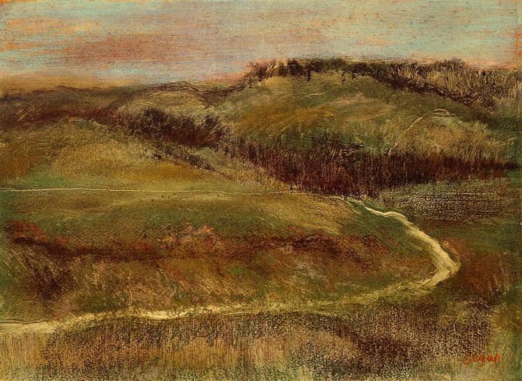 Пейзаж, c.1890 - c.1893 - Эдгар Дега