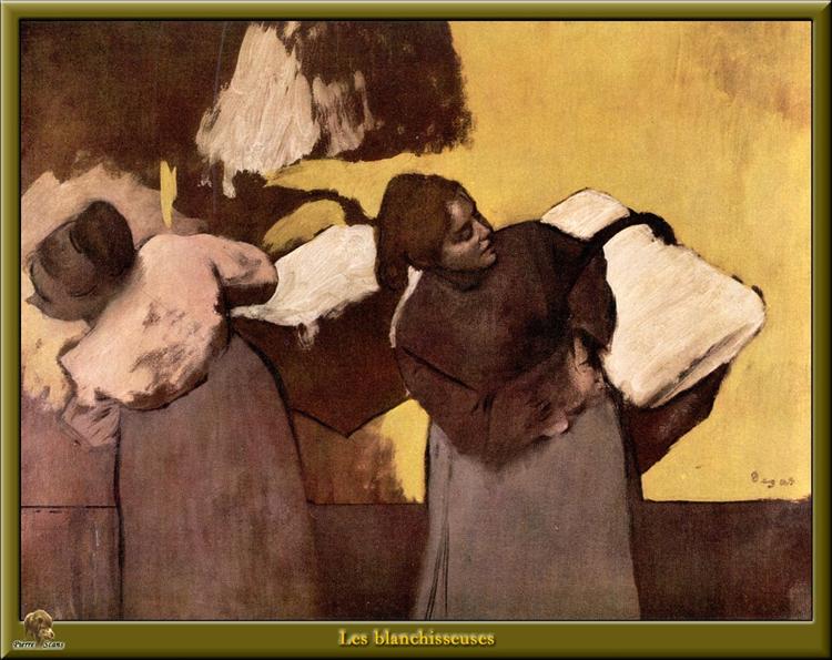 Laundress Carrying Linen, 1876 - 1878 - Edgar Degas